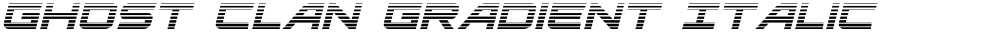 Ghost Clan Gradient Italic
