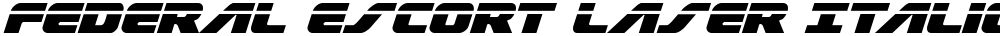 Federal Escort Laser Italic