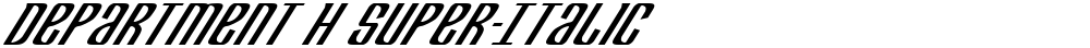 Department H Super-Italic