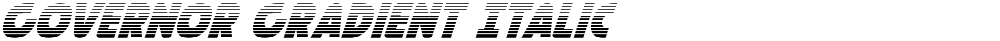Governor Gradient Italic