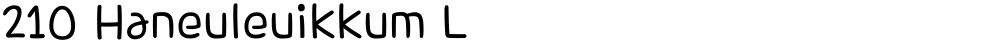 210 Haneuleuikkum L