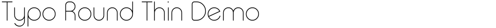 Typo Round Thin Demo