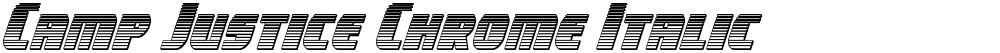 Camp Justice Chrome Italic