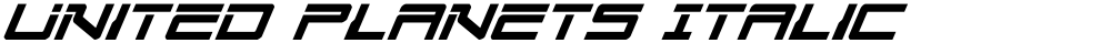 United Planets Italic