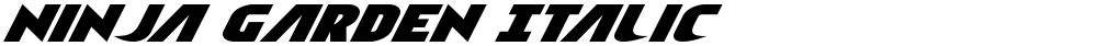 Ninja Garden Italic