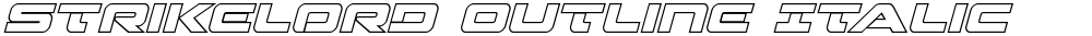 Strikelord Outline Italic