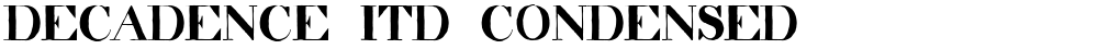 decadence itd condensed