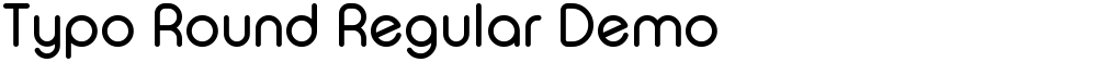 Typo Round Regular Demo