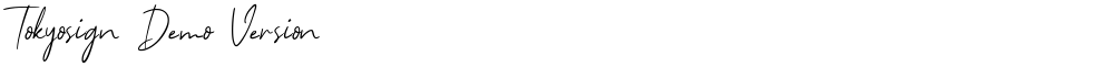 Tokyosign Demo Version