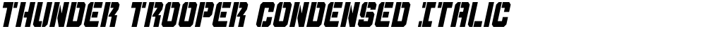 Thunder Trooper Condensed Italic