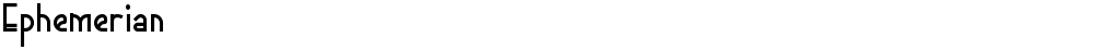 Ephemerian