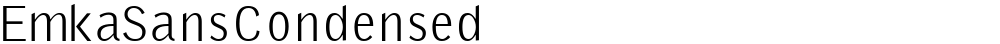 EmkaSansCondensed