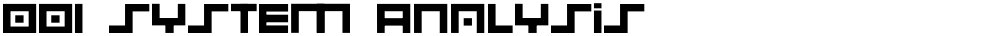 001 System Analysis
