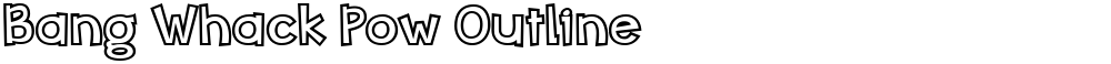 Bang Whack Pow Outline