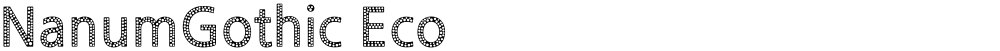 NanumGothic Eco