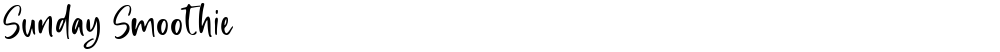 Sunday Smoothie