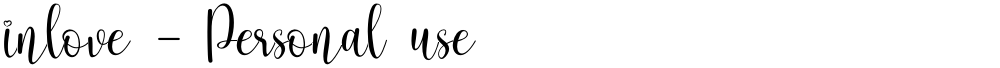 inlove - Personal use
