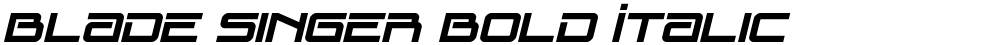 Blade Singer Bold Italic