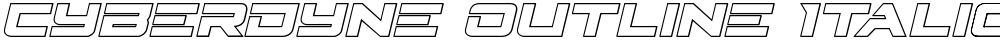 Cyberdyne Outline Italic