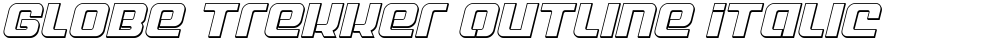 Globe Trekker Outline Italic