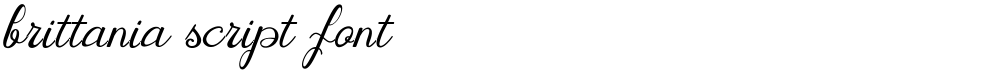 brittania script font