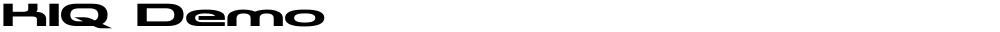 KIQ Demo