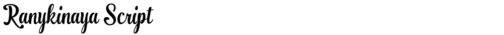 Ranykinaya Script