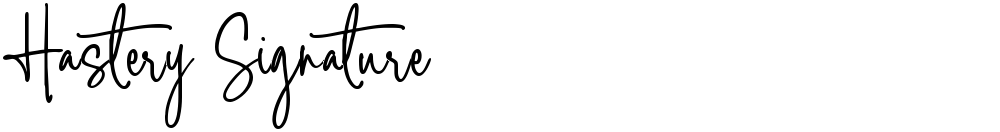 Hastery Signature