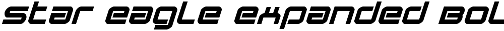 Star Eagle Expanded Bold Italic