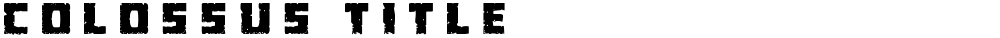 Colossus Title
