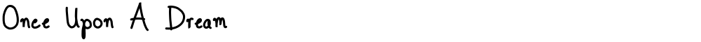 Once Upon A Dream 