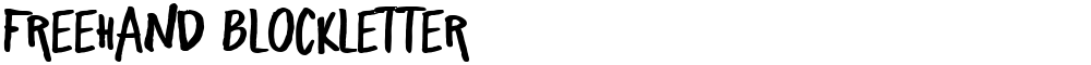 Freehand Blockletter