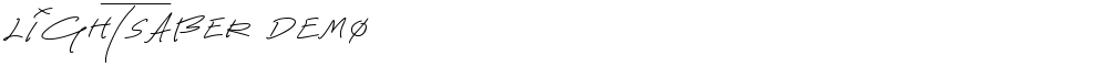 Lightsaber DEMO