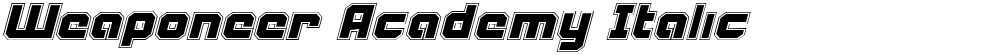 Weaponeer Academy Italic