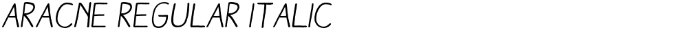 Aracne Regular Italic