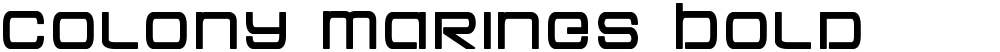 Colony Marines Bold