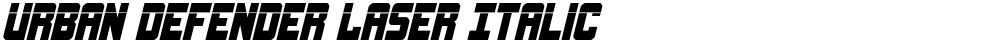 Urban Defender Laser Italic