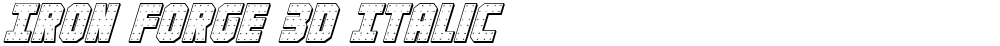 Iron Forge 3D Italic