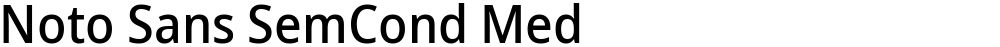 Noto Sans SemCond Med
