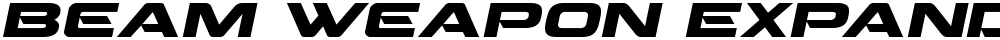 Beam Weapon Expanded Italic