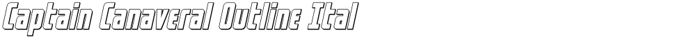 Captain Canaveral Outline Ital