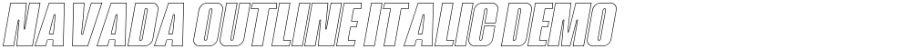 Navada Outline Italic Demo