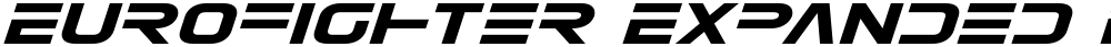 Eurofighter Expanded Italic