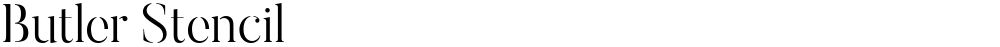 Butler Stencil