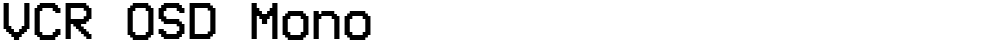 VCR OSD Mono