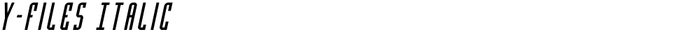 Y-Files Italic