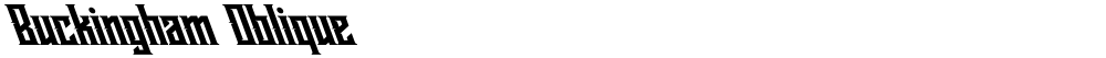 Buckingham Oblique