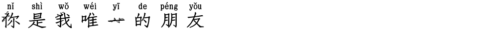 你是我唯一的朋友
