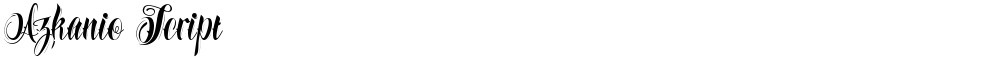Azkanio Script