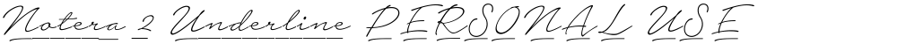 Notera 2 Underline PERSONAL USE